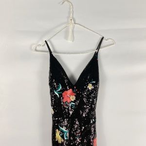 lovers + friends sequin midi dress